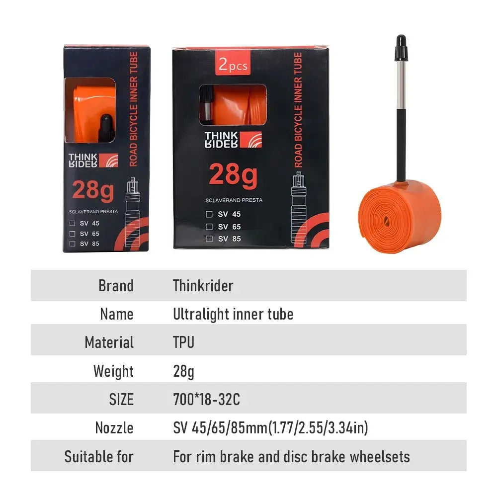 Cámara ultraligera TPU - 700c x 18,25,28,32 RUTA