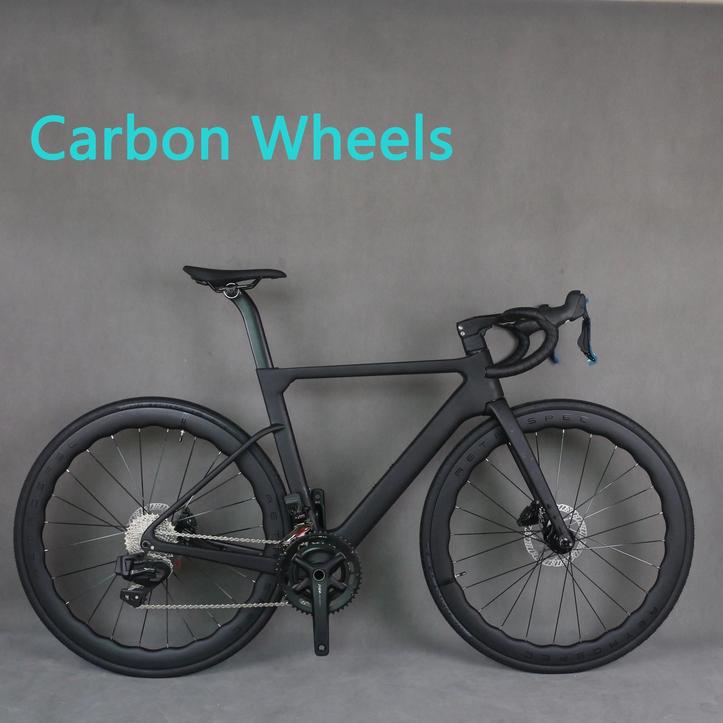 Bicicleta Ruta en cuadro de carbono, transmisión eléctica 105