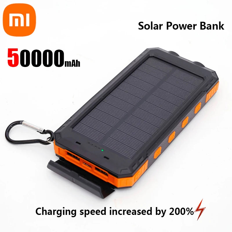 Batería solar + USB Xiaomi 200000mAh alta capacidad