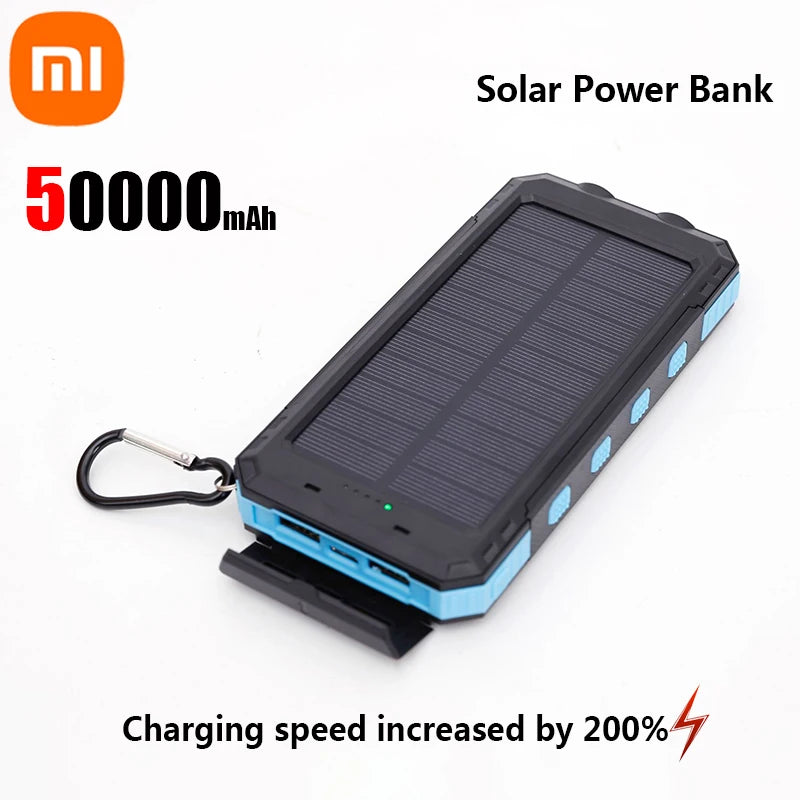 Batería solar + USB Xiaomi 200000mAh alta capacidad
