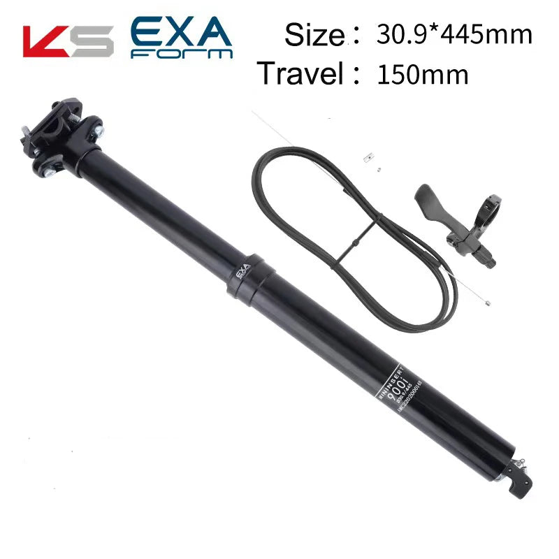 Tubo de asiento KS EXA FORM 900i 30.9 / 31.6 395mm Para cableado interno
