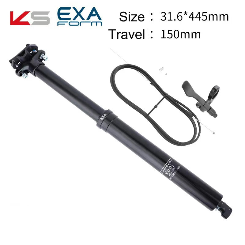 Tubo de asiento KS EXA FORM 900i 30.9 / 31.6 395mm Para cableado interno