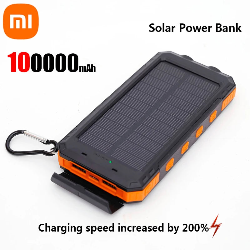 Batería solar + USB Xiaomi 200000mAh alta capacidad