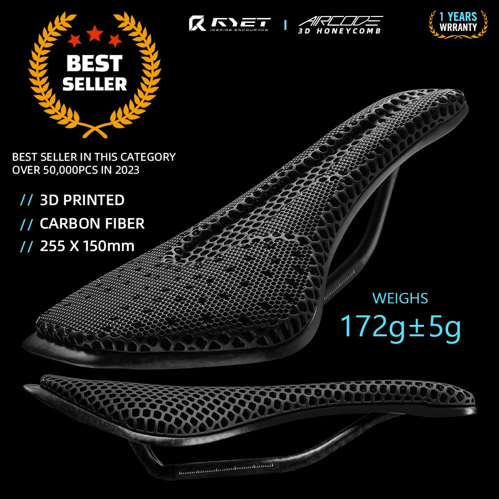 Sillín RYET 3D Printed Ultralight Carbon MTB Road