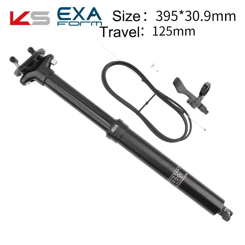 Tubo de asiento KS EXA FORM 900i 30.9 / 31.6 395mm Para cableado interno