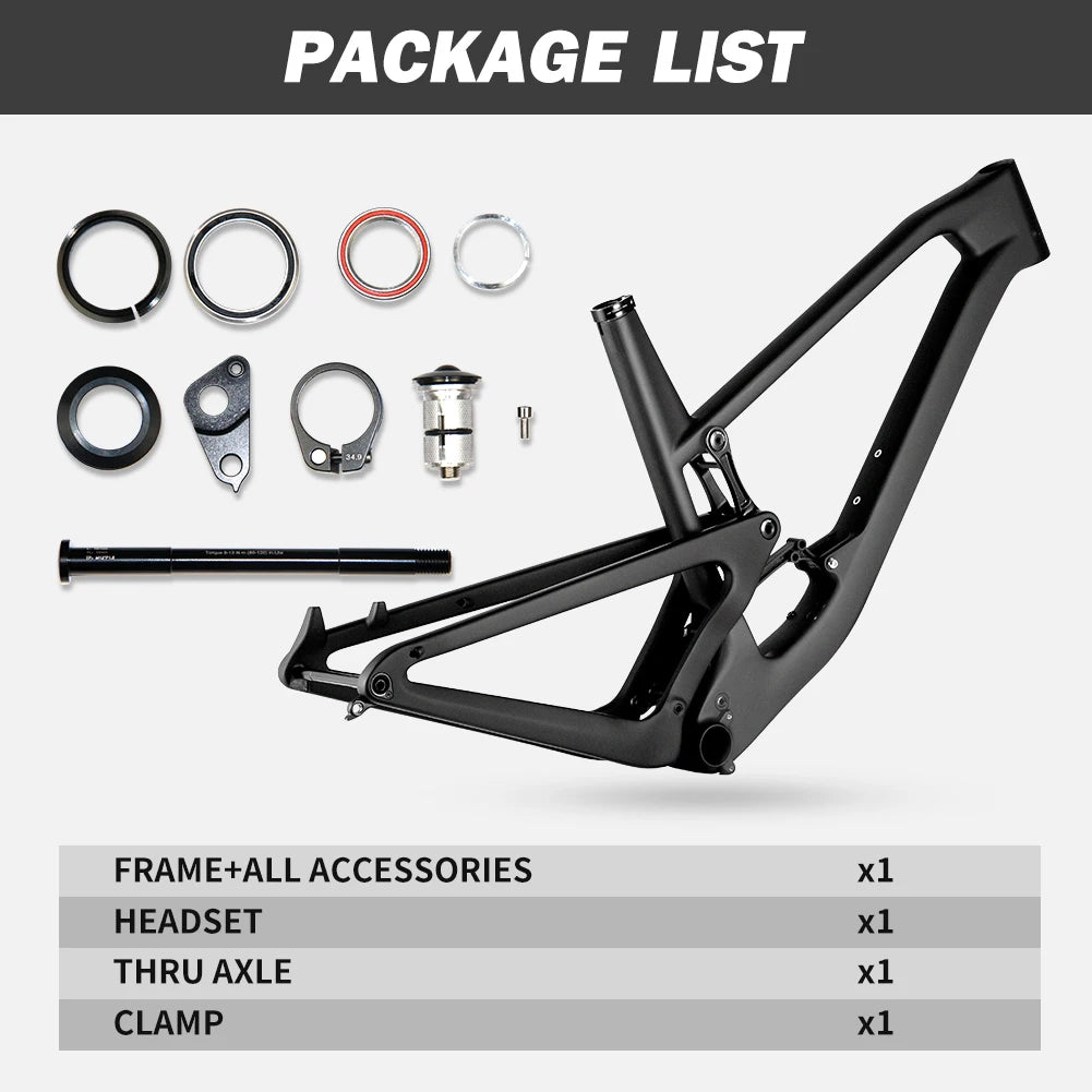 Cuadro Spcycle 29er Carbon - Recorrido 150mm - 12x148mm Boost