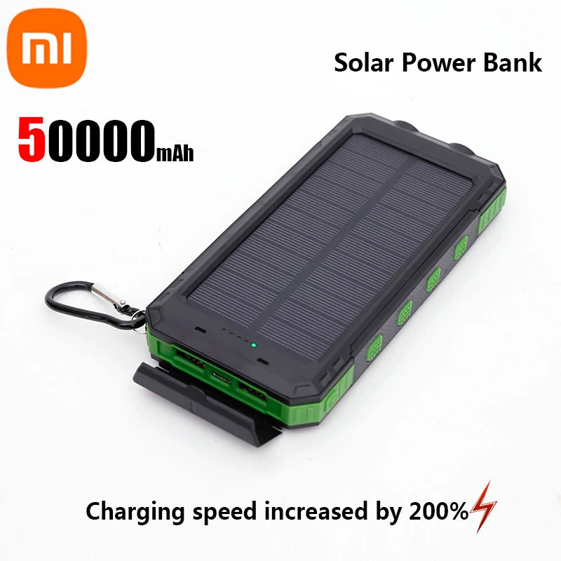 Batería solar + USB Xiaomi 200000mAh alta capacidad