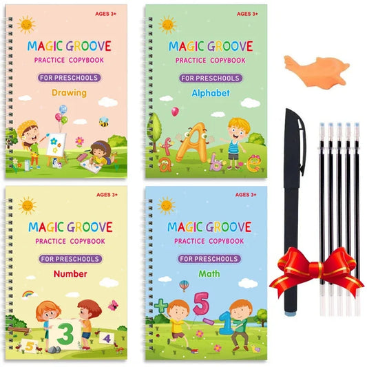 4 Libros SANK de caligrafía para niños