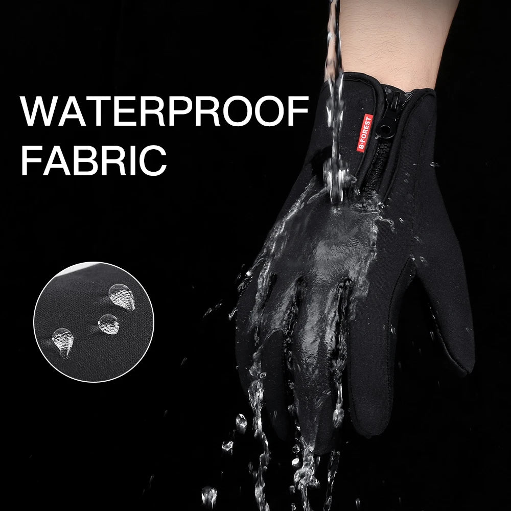 Guantes de ciclismo para invierno, Hombre y Mujer. Soporta touchscreen, waterproof, hiking, Skiing, Snowboard