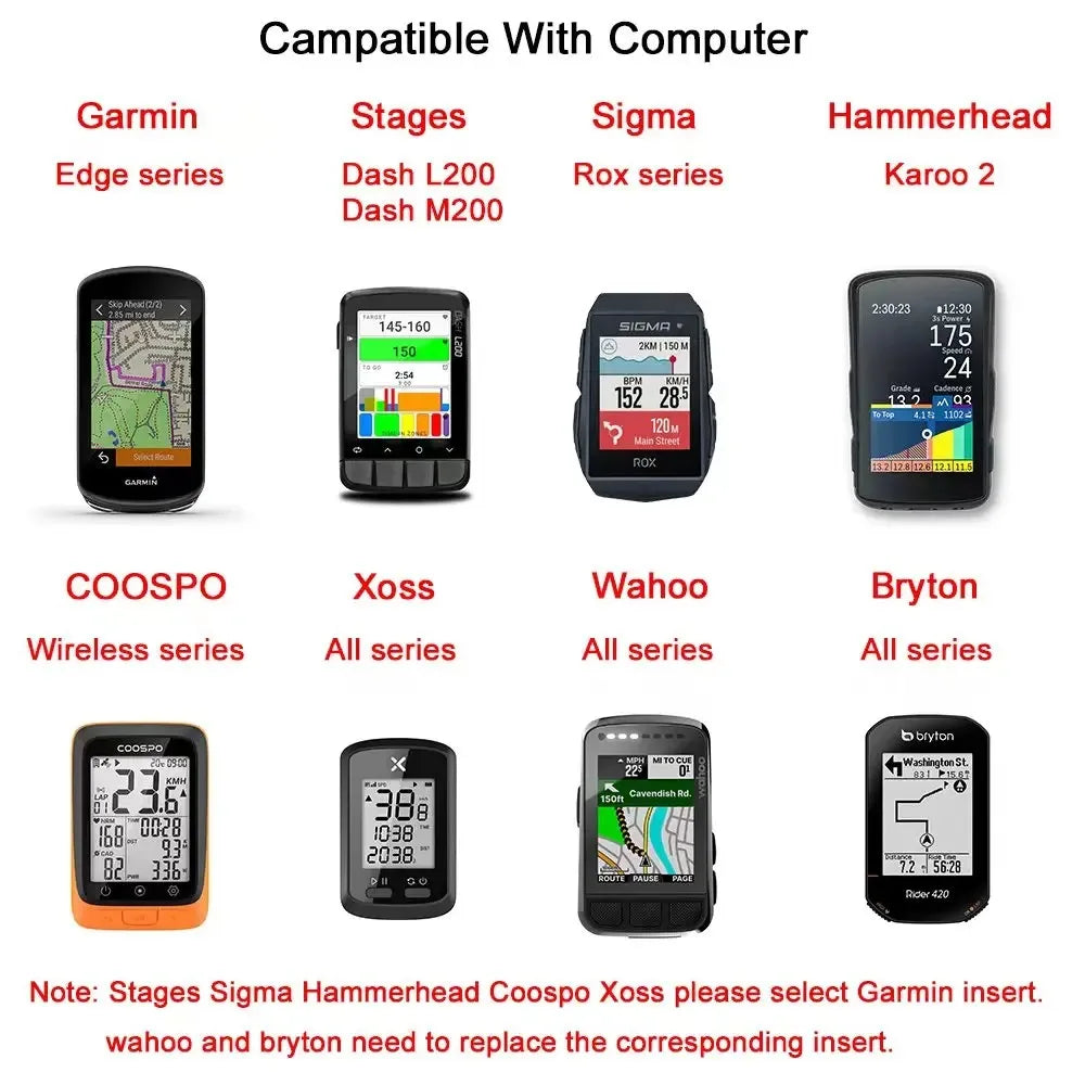 Tapa ODI con montaje Garmin, Wahoo, IGPSport, Magene