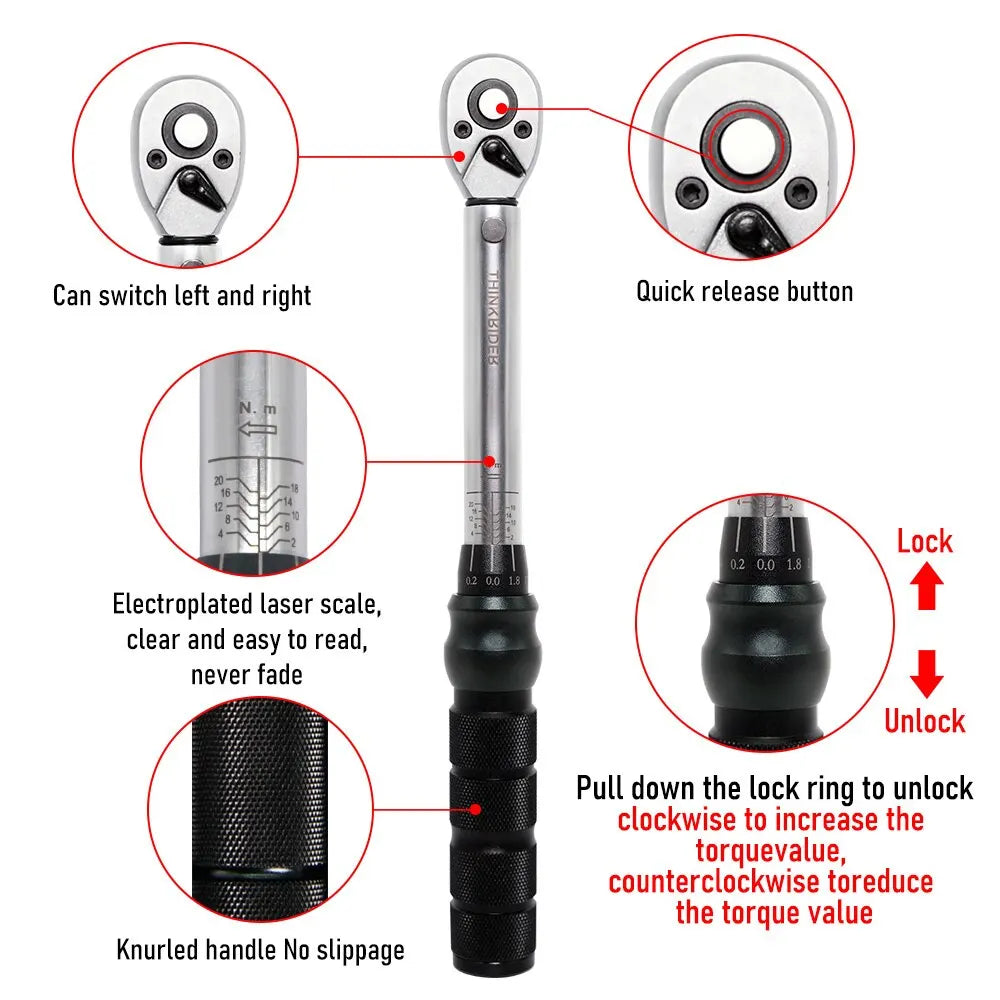 Llave de torque ThinkRider Professional  2-20N·m